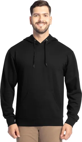 Vista 9 de Fruit of the Loom Men's Eversoft Fleece Pullover Hooded Sweatshirt, Moisture Wicking & Breathable Jersey jaspeado caqui