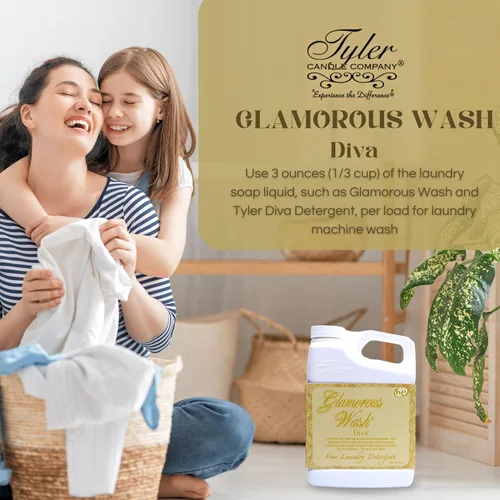Vista 7 de Worldwide Nutrition Paquete Compatible con Tyler Glamorous Wash Diva Detergente Líquido para la Ropa - Lavable a Mano y a Máquina Detergente