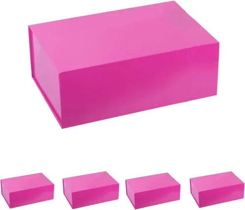 Vista 12 de Caja de regalo negra de 16 x 13 x 5.3 pulgadas, caja de regalo para padrinos de boda con tapa magnética, cajas de regalo grandes para Pascua, día