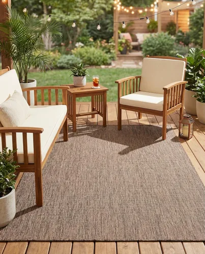 Vista 78 de Rugs.com Outdoor Solid Collection - Alfombra de pelo plano beige de 2 x 3 pulgadas, perfecta para entradas, cocinas, rincones de desayuno, piezas