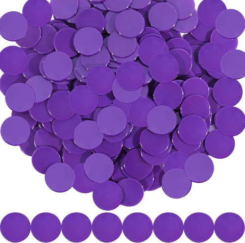 Vista 16 de Coopay 300 discos de plástico para contadores de aprendizaje, discos de conteo de fichas de bingo para práctica de matemáticas y fichas de póquer, 1