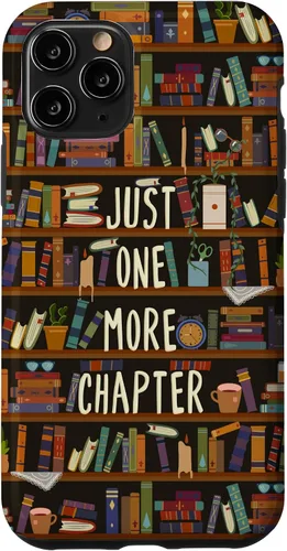 Vista 11 de Funda para iPhone 11 Pro Max Just One More Chapter Book Reading Lover Bookworm Book Nerd