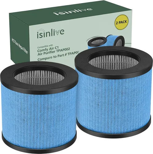 Vista 7 de TPAP002 Filtro de repuesto 3 en 1 actualizado compatible con TOPPIN TPAP002 Purificador de aire Comfy Air C1, parte #TPFF002, paquete de 2
