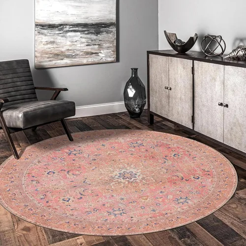 Vista 320 de GLN Rugs Traditional Collection - Alfombra de felpilla lavable a máquina, tradicional lavable, antideslizante, alfombra de felpilla de pelo corto