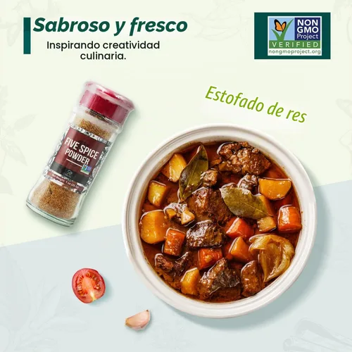 Vista 4 de Soeos Polvo chino de cinco especias, 1 onza, mezcla auténtica de cinco