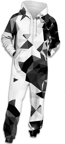 Vista 4 de Anime 3D Ahegao Pelele de los Hombres Harajuku Streetwear Party Punk Rock Mono de Fitness Divertido Pijama de Cosplay Ropa