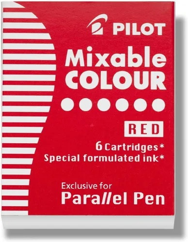Vista 9 de PILOT Recambios de tinta Parallel de color mezclable para plumas de caligrafía, 12 colores, paquete de 12 (77312)
