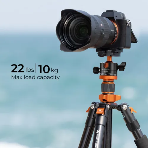 Vista 4 de K&F CONCEPT - Trípode para cámara de 68 pulgadas con monopie