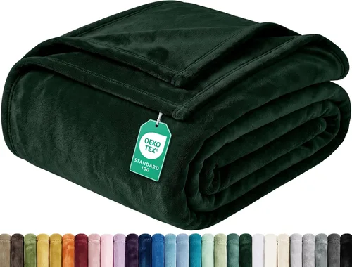 Vista 15 de Utopia Bedding Manta de forro polar negro, tamaño individual, ligera, mullida, suave, antiestática de microfibra (60 x 80 pulgadas)