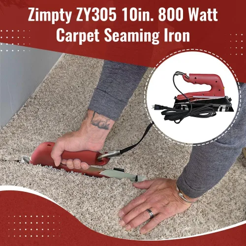 Vista 2 de ZY305 10 pulgadas. Hierro de costura de alfombra de 800 vatios