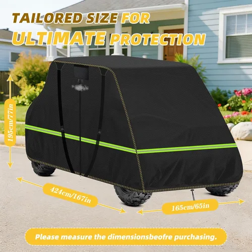Vista 2 de Cubierta impermeable para UTV de 4 plazas – Protección 600D lado a lado, compatible con Polaris Ranger Crew XP 1000/900/570/800, General, RZR