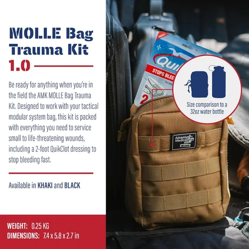 Vista 3 de Adventure Medical Molle Bag Trauma Kit 1.0 (bolsa caqui)
