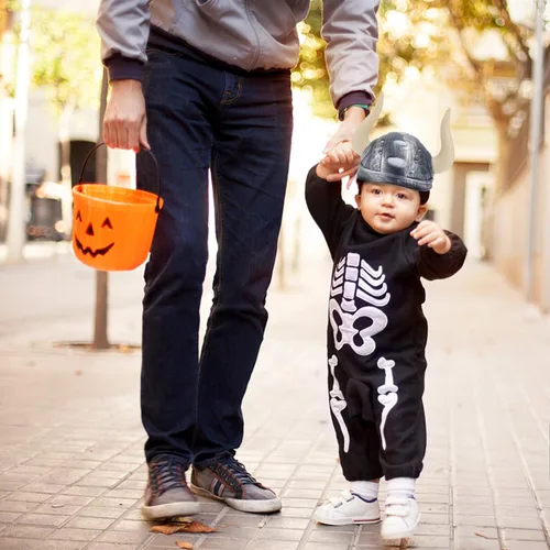 Vista 4 de LUOZZY Sombreros vikingos para niños, sombreros de pirata de Halloween, casco extraño, sombrero de fiesta de Halloween para niños