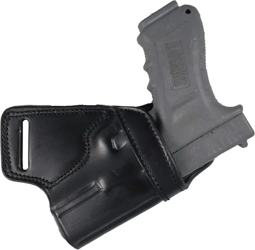 Vista 13 de YT HOBBY Funda de Pistola de Cuero Artesanal Premium SOB (Small of Back)