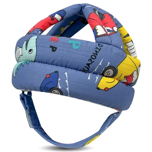 Vista 16 de Protector de cabeza de bebé, casco de bebé para gatear, caminar, sin golpes, cabeza de seguridad, gorra protectora ajustable para caminar, jugar