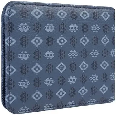 Vista 4 de TOTTO Cartera de licencia para adultos unisex, Azul Patchwork, Única