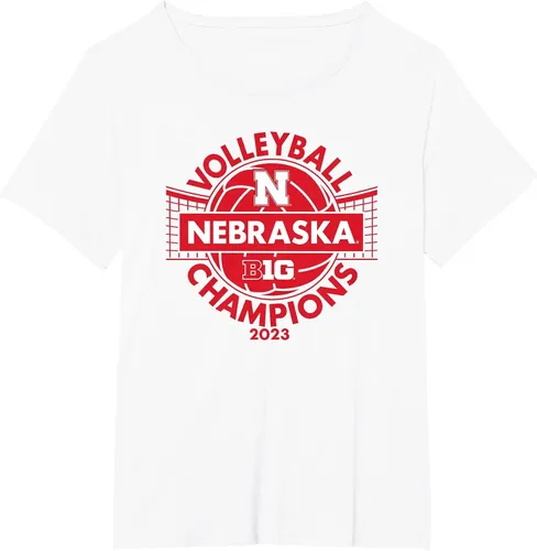 Vista 17 de Nebraska Cornhuskers Big Ten Champs 2023 Women's Volleyball T-Shirt