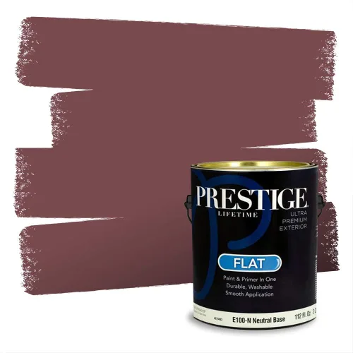 Vista 174 de Prestige Paints Pintura exterior e imprimación en uno, 1 galón, plano, coincidencia comparable de Valspar* Amber Rose*