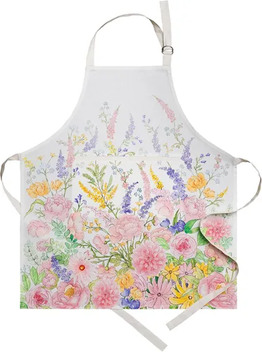Vista 942 de Maison d' Hermine Delantales para mujer con bolsillo, 100% algodón (27.50 x 31.50 pulgadas)
