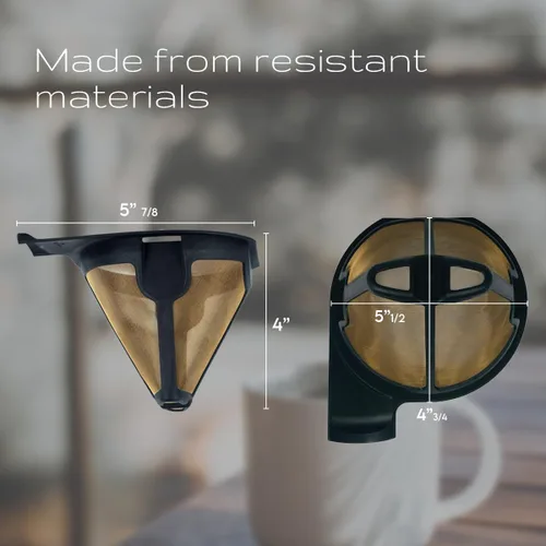 Vista 7 de Paquete de 2 filtros reutilizables originales de repuesto OEM para barra de café Ninja Sistema térmico de vidrio compatible con todos los modelos