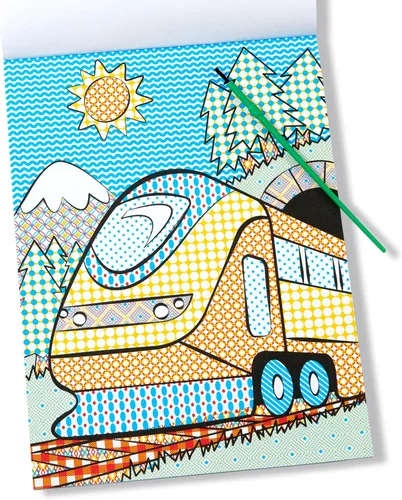 Vista 8 de Melissa & Doug, libro para pintar My First Paint with Water, 4 estilos a elección, talla única , Vehículos