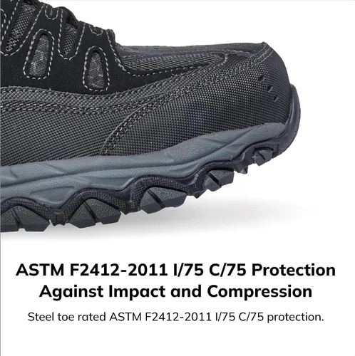 Vista 2 de Skechers Men's Cankton Steel Toe Construction Shoe Electrical Hazard Rated, Memory Foam