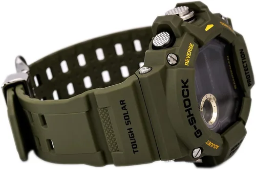 Vista 5 de CASIO G-SHOCK RANGEMAN Master de Series G reloj digital con banda resina verde para hombre.