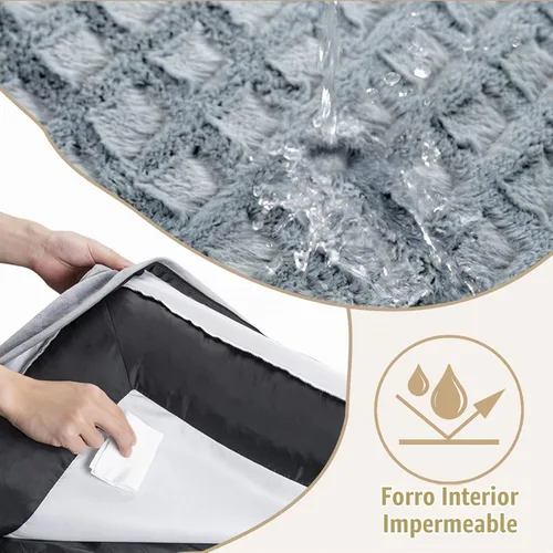 Vista 4 de Comfort Expression Camas para perros de tamaño mediano, camas ortopédicas para perros medianos, camas impermeables con funda extraíble lavable
