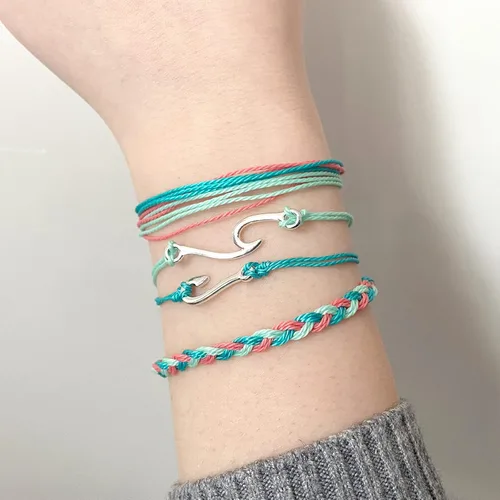 Vista 3 de Pulseras de tobillo para niñas, impermeables, bohemias, para mujer, regalo de joyería de Navidad