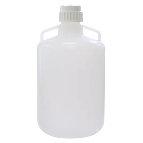 Vista 7 de Carboy redondo de 10L, material PP, graduación moldeada, con mango de elevación de hombro integrado, IN-CAB10
