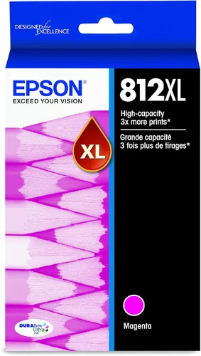 Vista 5 de Epson T812 DURABrite Ultra Ink - Cartucho de color negro y estándar de alta capacidad (T812XL-BCS) y cartucho magenta de alta capacidad T812