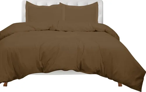 Vista 23 de ROYALE LINENS Funda de edredón negra tamaño individual – Fundas de edredón de 2 piezas – Cierre de cremallera – 1 funda de edredón individual de 68