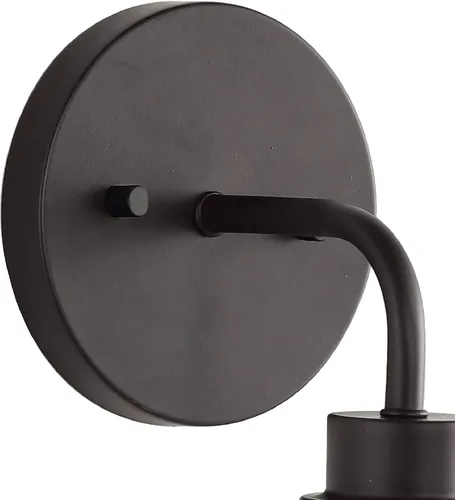 Vista 5 de Eyely EYL7526A Mona - Lámpara LED rústica de 6.5 pulgadas, 1 luz de hierro y vidrio sembrado, para entrada, vestíbulo, baño, pasillo, dormitorio