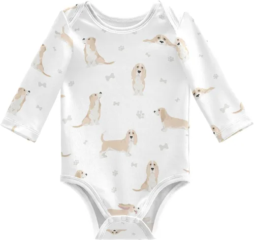 Vista 34 de vvfelixl Body de bebé negro Pug blanco manga larga algodón ropa de bebé para niños niñas 0-24 meses Multi1