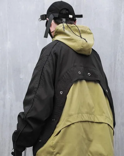Vista 3 de Niepce Inc Chaquetas cortavientos con cremallera para hombre