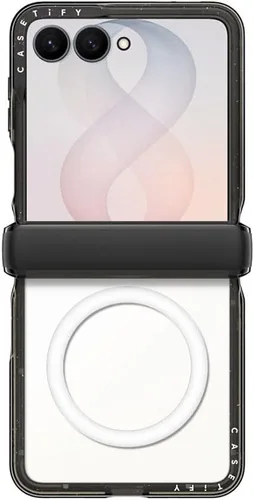 Vista 10 de CASETiFY Funda para Galaxy Z Fold8 - Impacto magnético transparente negro claro negro