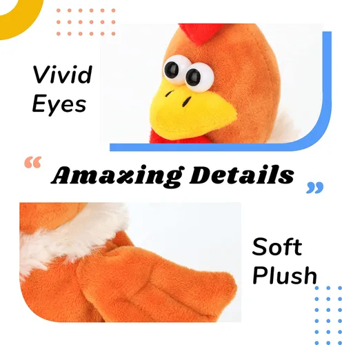 Vista 5 de Hopearl Pollo parlante, repite lo que dices asintiendo, regalo de amigos, de juguetes animados o de forma animada, eléctricos, para niños pequeños