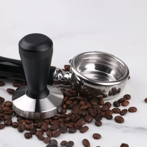Vista 7 de Prensa de grano de café de acero inoxidable con base de café Barista Espresso 1.929 in