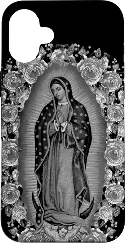 Vista 23 de Our Lady Virgen De Guadalupe - Carcasa floral para iPhone 17