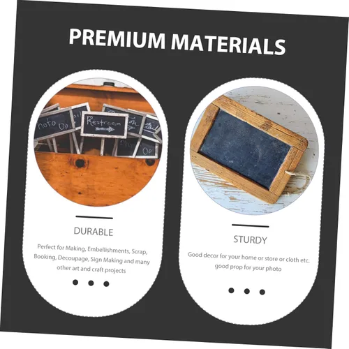 Vista 8 de EXCEART Adorno de gota de agua de 1.969 in, piezas de madera para manualidades, 20 piezas para decoración de bricolaje, accesorios de fotos