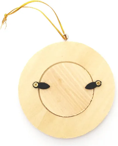 Vista 3 de LWR CRAFTS Marco de fotos mini redondo de madera, paquete de 12