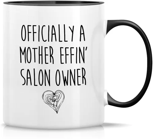 Vista 15 de Retreez Taza divertida – Taza de café de cerámica de 11 onzas con texto en inglés "I Make People Beautiful Hairstylist Hairdresser" de 11 onzas