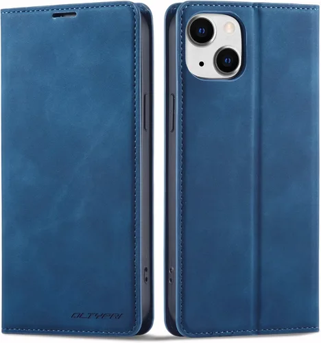 Vista 19 de QLTYPRI Funda tipo cartera para iPhone Air, 3 tarjeteros, color negro Funda de piel sintética de alta calidad, cierre magnético, soporte