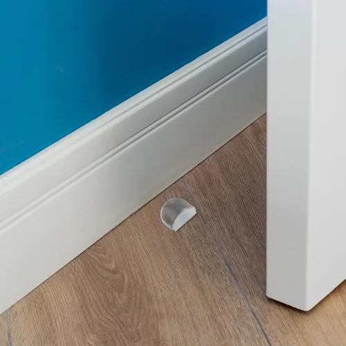 Vista 6 de Qunclay 4 Piezas Tope de Puerta para Piso Sin Taladro Tope de Puerta de Ducha Autoadhesivo Tope de Goma Protector de Pared Almohadillas de Acrílico