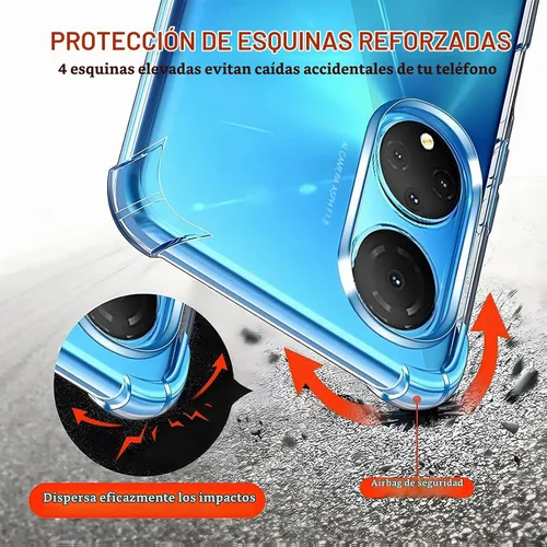 Vista 2 de USTIYA Caso para Honor X7 Clear TPU Cuatro Esquinas Cubierta Protectora Transparente Suave Funda