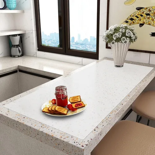 Vista 13 de Tapete de silicona extra grande, tapete de silicona para encimera de cocina, isla, mesa de comedor, protector de encimera, tapete resistente al Negro