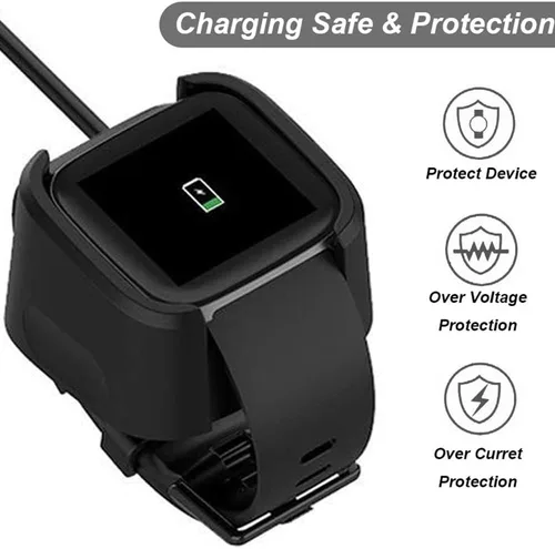 Vista 3 de Emilydeals Cargador para Fitbit Versa 2, cable de carga de repuesto para reloj inteligente Fitbit Versa 2 [3.3 ft/3.3 pies]