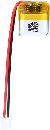 Vista 32 de Batería de 3.7V 200mAh 502025 Li-ion Li-Po recargable de iones de litio con conector de paso de 2P PH 0.079 in