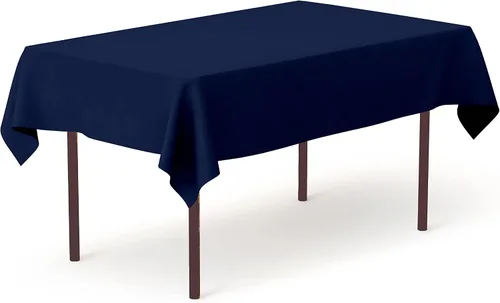 Vista 162 de Pomp - Mantel premium de poliéster con estampado abstracto de 52 x 52 pulgadas cuadradas Tela de fácil cuidado, resistente a arrugas y manchas