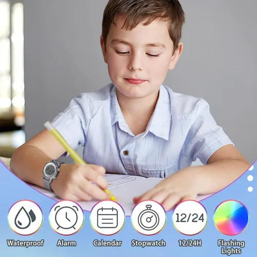 Vista 2 de Watches for Girls Boys, LED Waterproof Watches for Kids - Best Kids Gifts